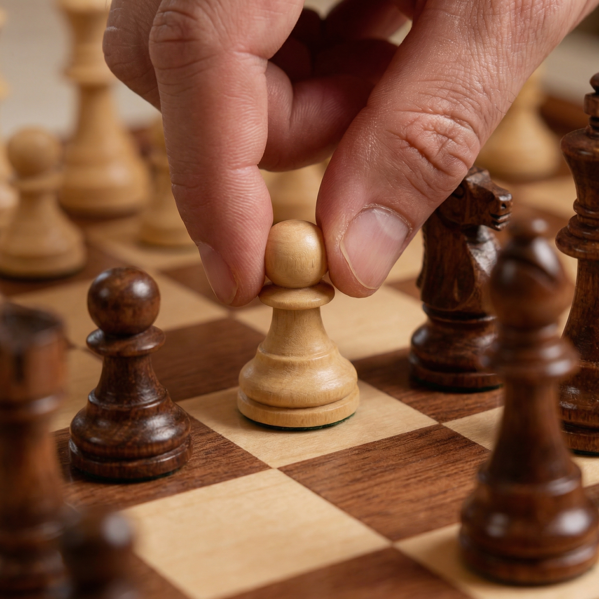 Magnetic Maple Wood Chess Set with Drawers