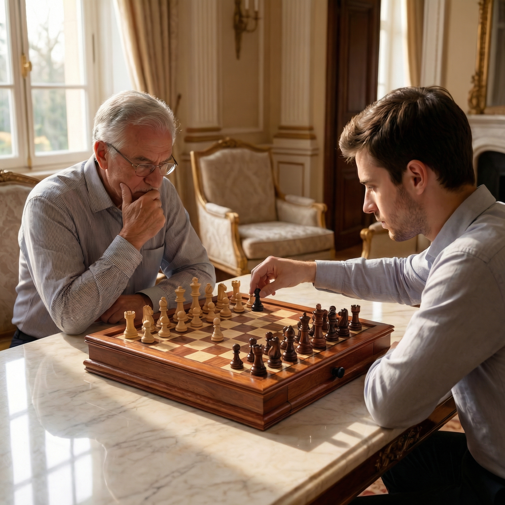 Magnetic Maple Wood Chess Set with Drawers