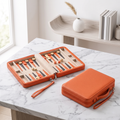 Alanya Magnetic Travel Backgammon Set in Faux Leather